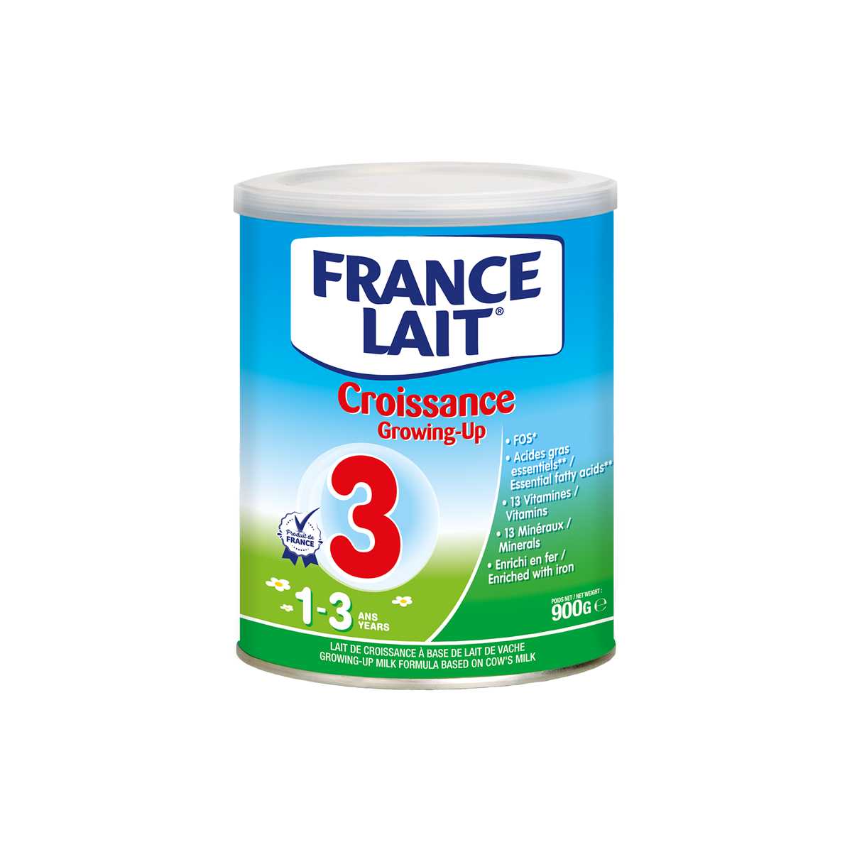 France Lait Số 3 (1 – 3 tuổi) - 900g/lon