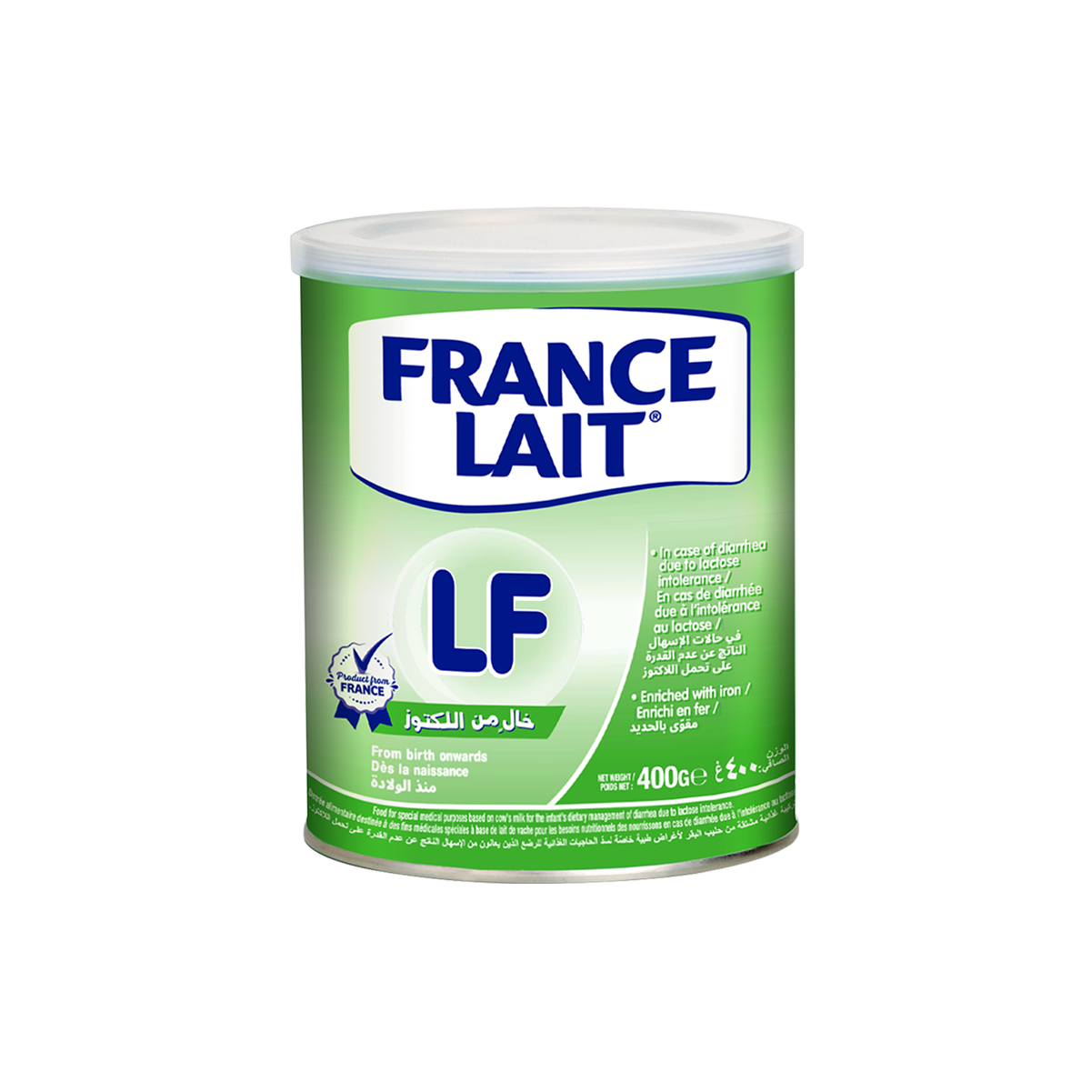 France Lait LF – Bất Dung Nạp Lactose - 400g/lon