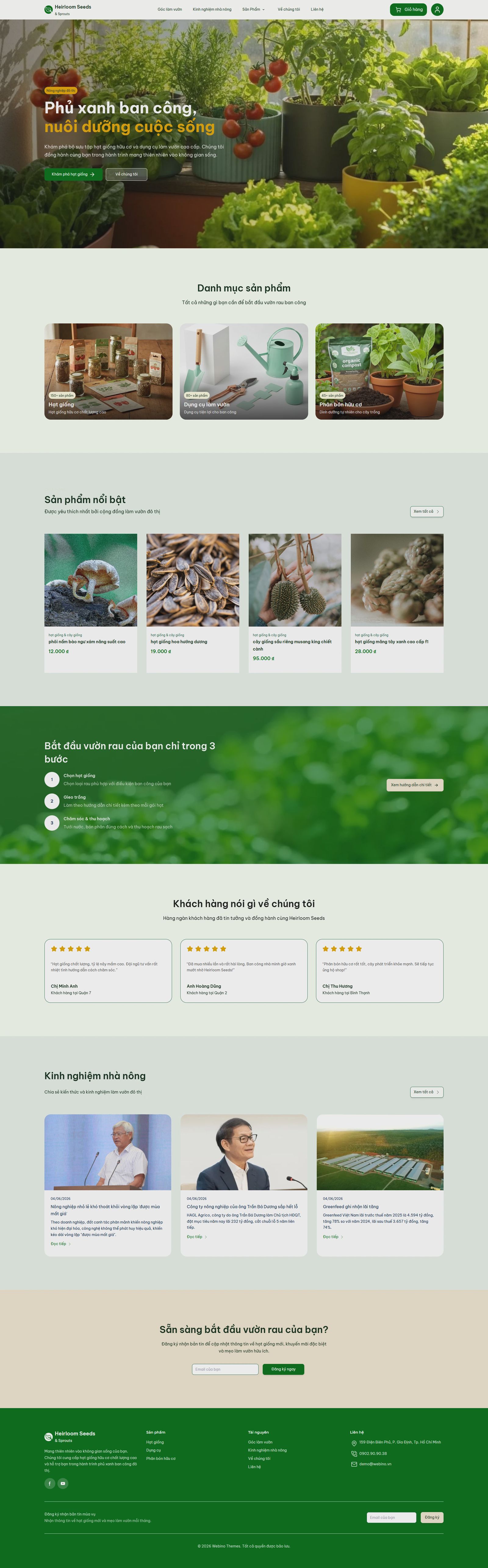Ảnh xem trước giao diện Heirloom Seeds V2D