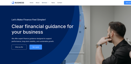 Ảnh xem trước giao diện Business