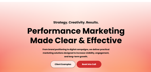 Ảnh xem trước giao diện Marketing Agency V2D