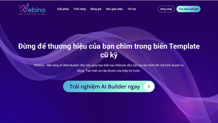 Ảnh xem trước giao diện Webino.vn