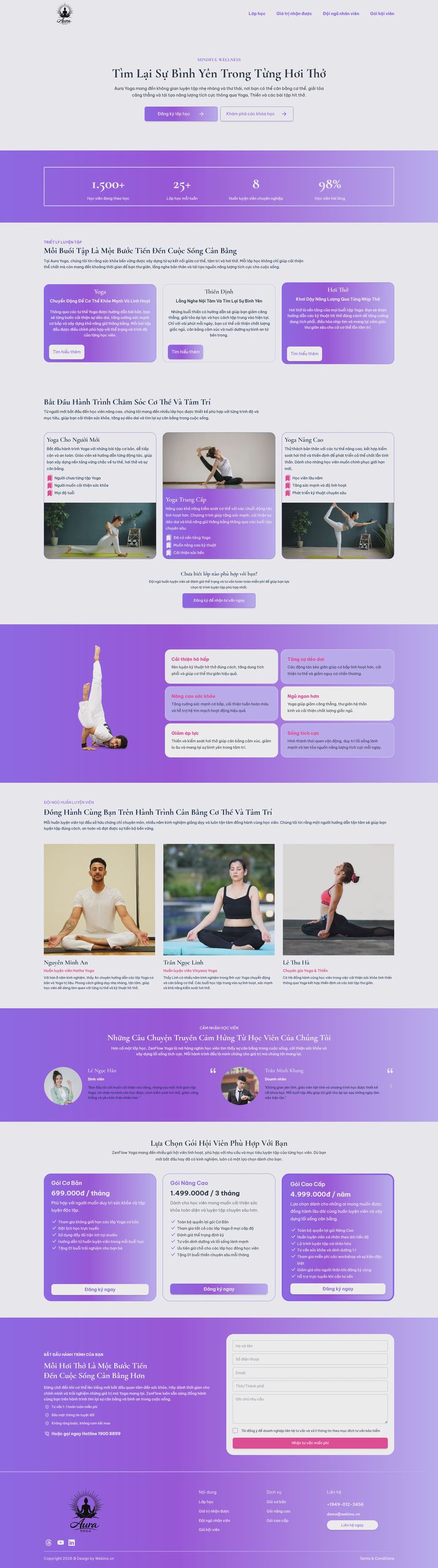 Ảnh xem trước giao diện Aura Yoga