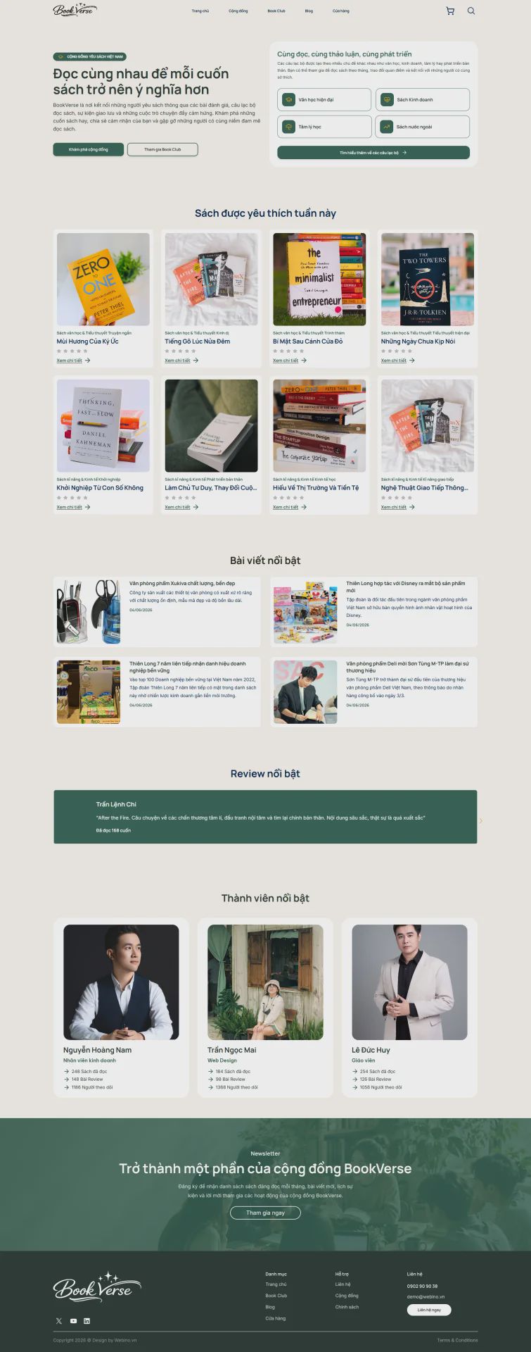 Ảnh xem trước giao diện BookVerse